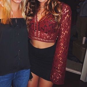 Forever 21 Lace crop top